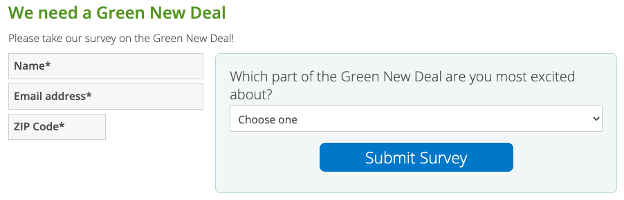 Now survey questions 2-4 have been hidden until you select an answer for question 1